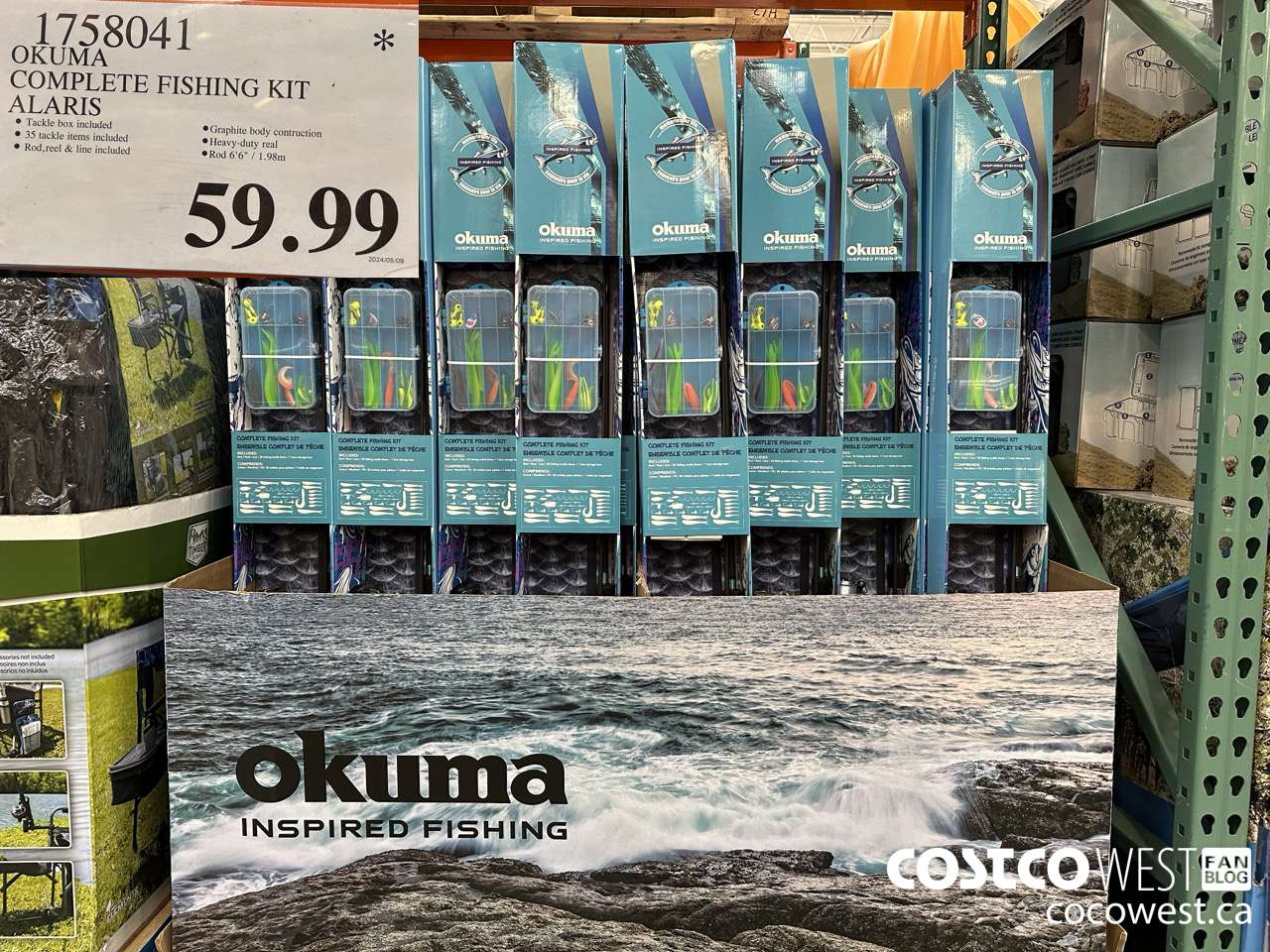 1758041 OKUMA COMPLETE FISHING KIT ALARIS  $59.99