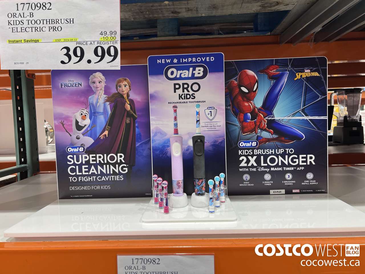 1770982 ORAL-B KIDS TOOTHBRUSH ELECTRIC PRO ($10.00 INSTANT SAVINGS EXPIRES ON 2024-05-12) $39.99