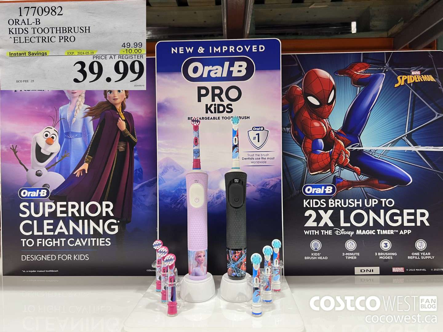 1770982 ORAL-B KIDS TOOTHBRUSH ELECTRIC PRO ($10.00 INSTANT SAVINGS EXPIRES ON 2024-05-19) $39.99