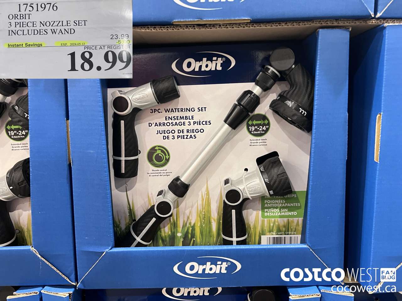 1751976 ORBIT 3 PIECE NOZZLE SET INCLUDES WAND ($5.00 INSTANT SAVINGS EXPIRES ON 2024-05-12) $18.99