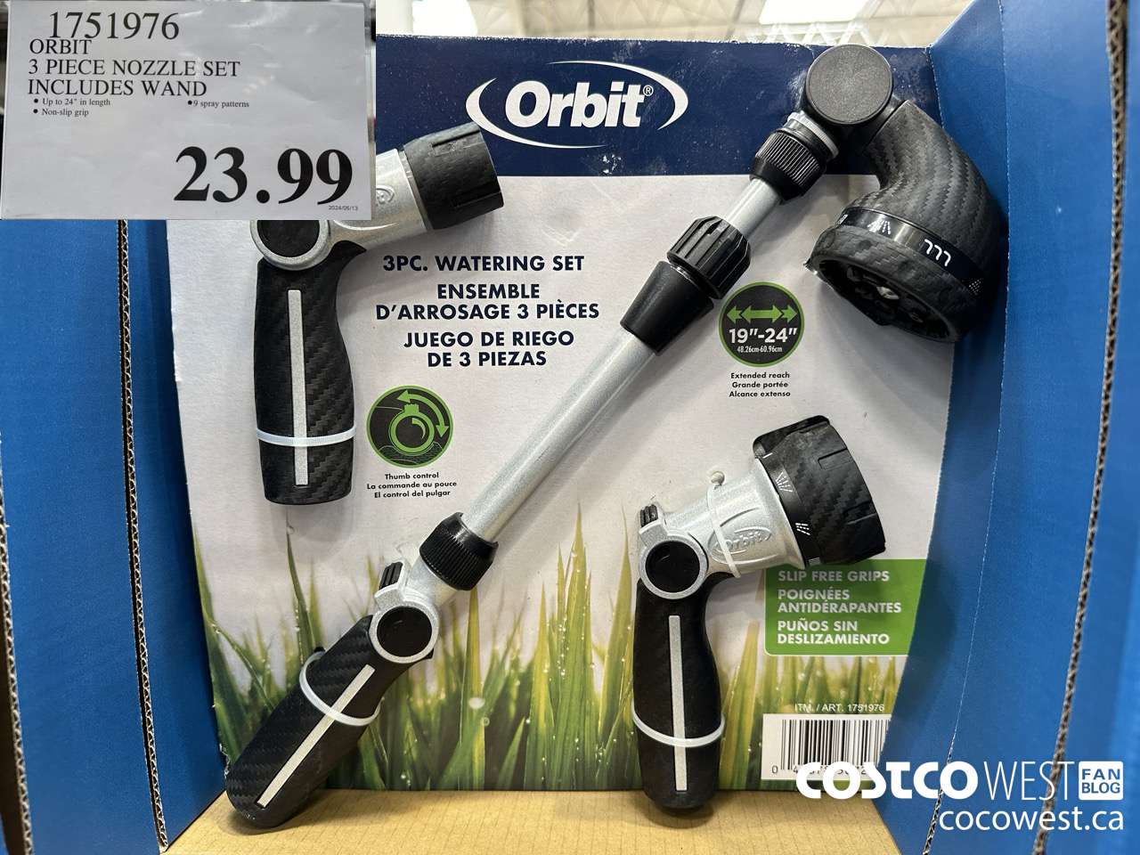 1751976 ORBIT 3 PIECE NOZZLE SET INCLUDES WAND $23.99