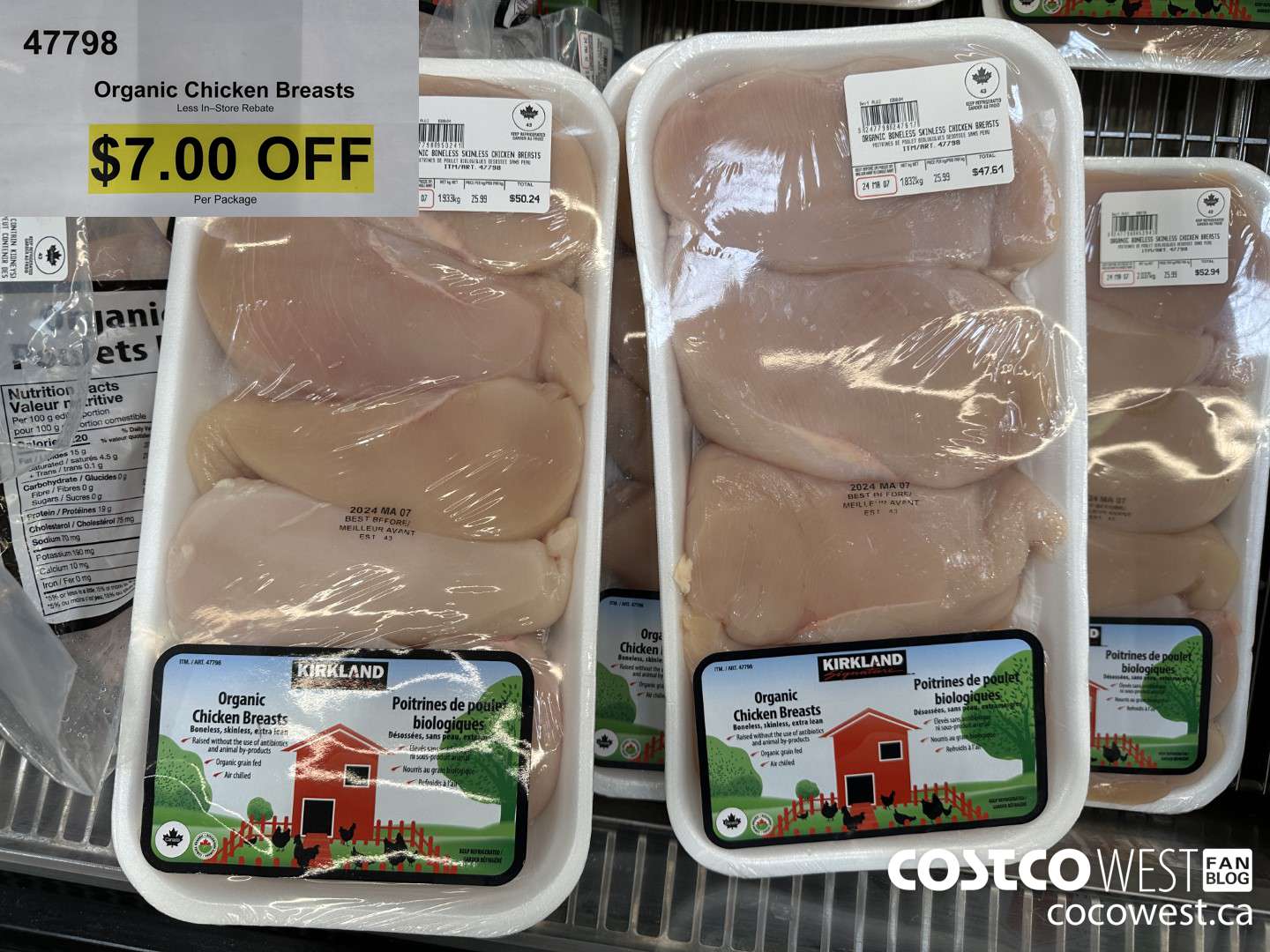 47798 ORGANIC CHICKEN BREASTS ($7.00 INSTANT SAVINGS)