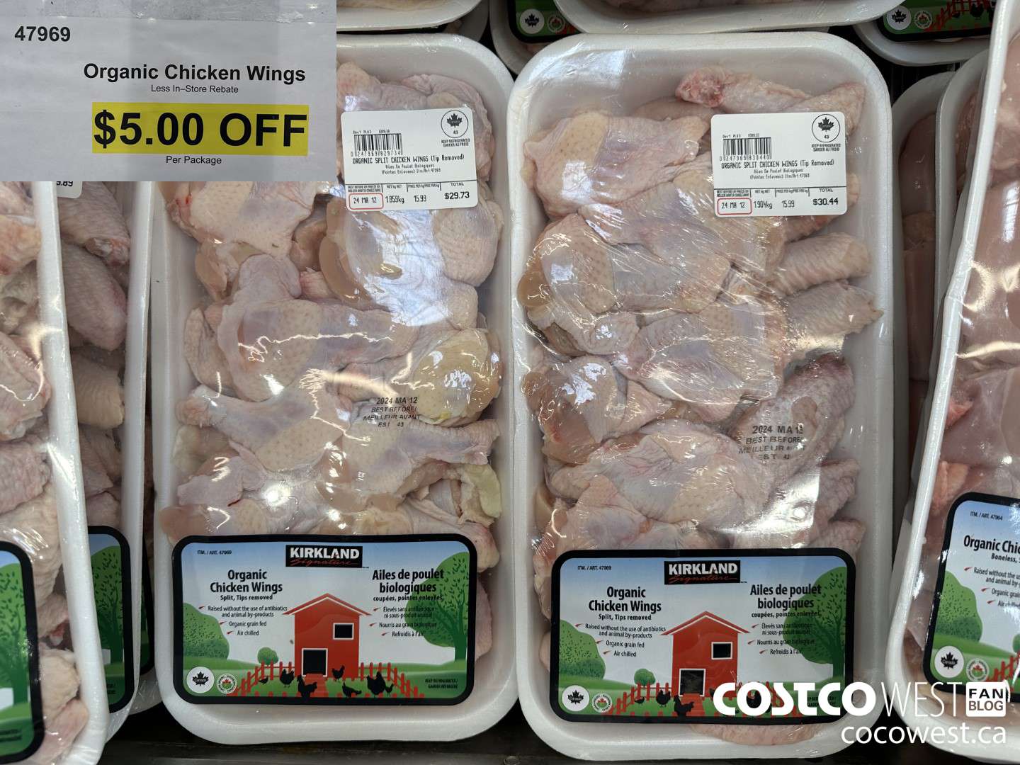 47969 ORGANIC SPLIT CHICKEN WINGS (TIP REMOVED) ($5.00 INSTANT SAVINGS)