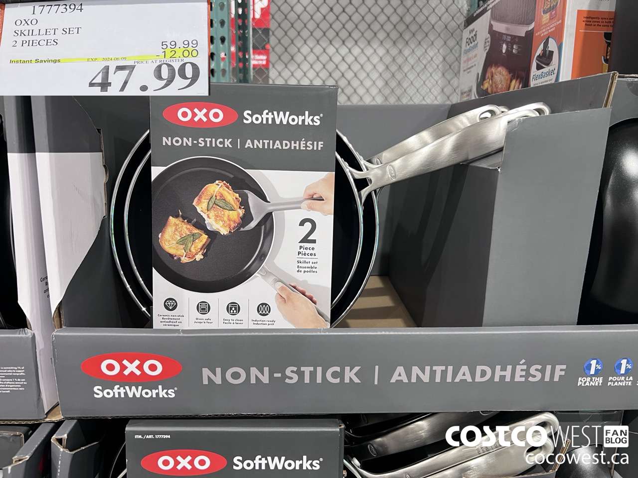 1777394 OXO SKILLET SET 2 PIECES ($12.00 INSTANT SAVINGS EXPIRES ON 2024-06-09) $47.99