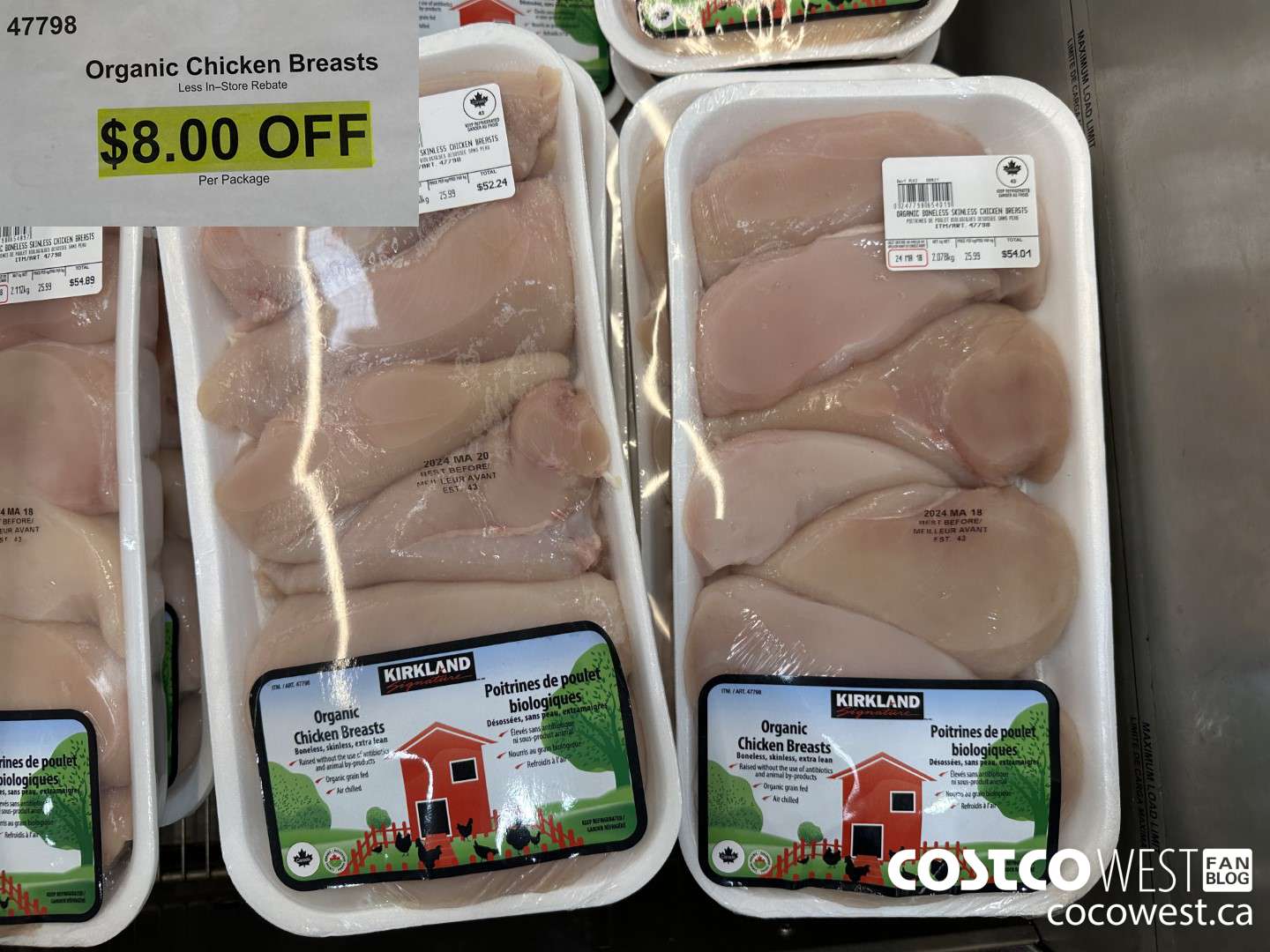 47798 Organic Chicken Breasts ($8.00 INSTANT SAVINGS)