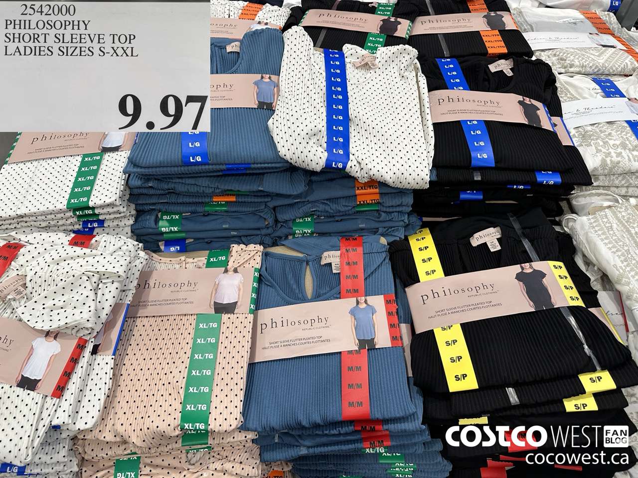 2542000 PHILOSOPHY SHORT SLEEVE TOP LADIES SIZES S-XXL $9.97