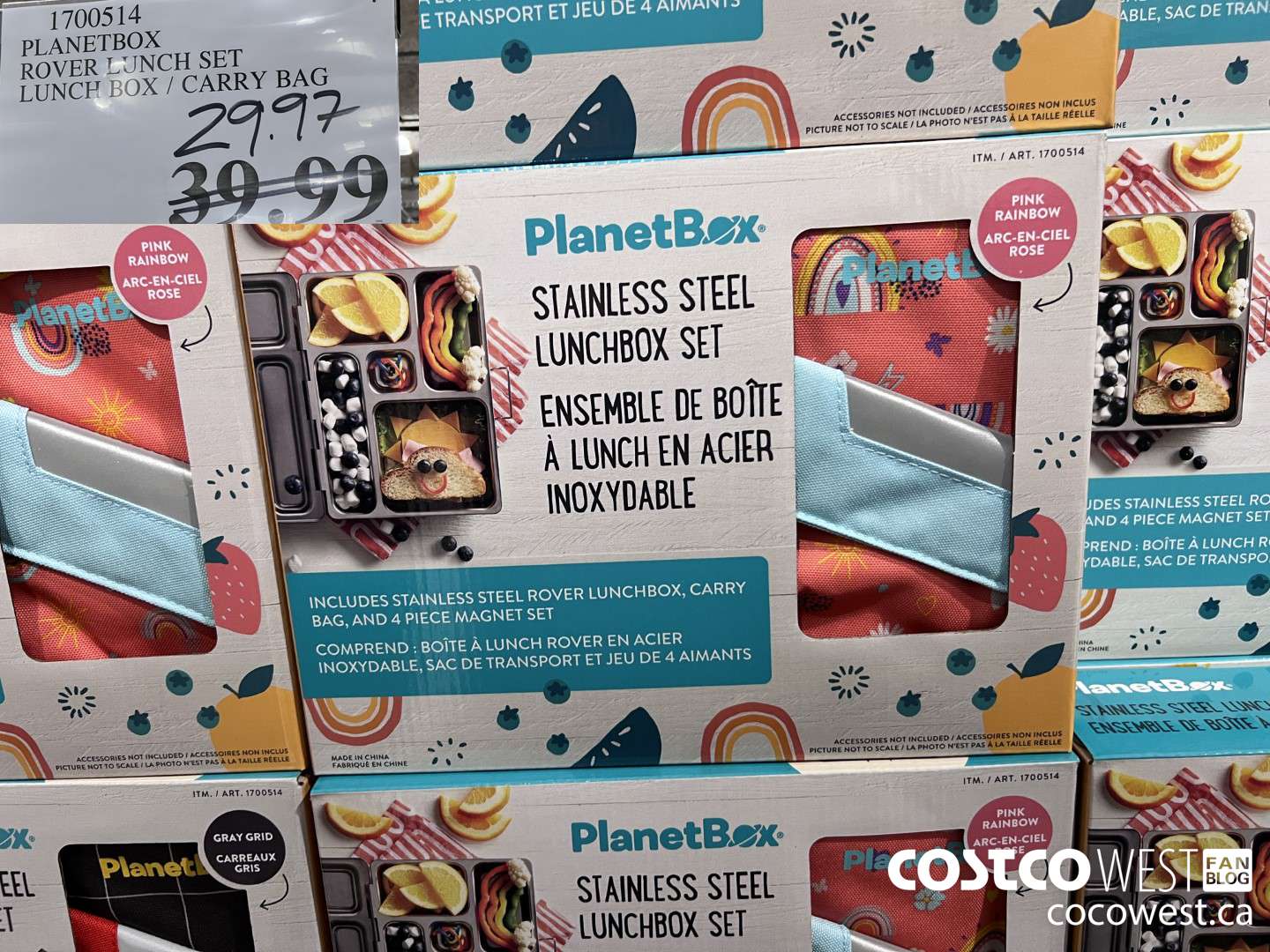 1700514 PLANETBOX ROVER LUNCH SET LUNCH BOX / CARRY BAG $29.97