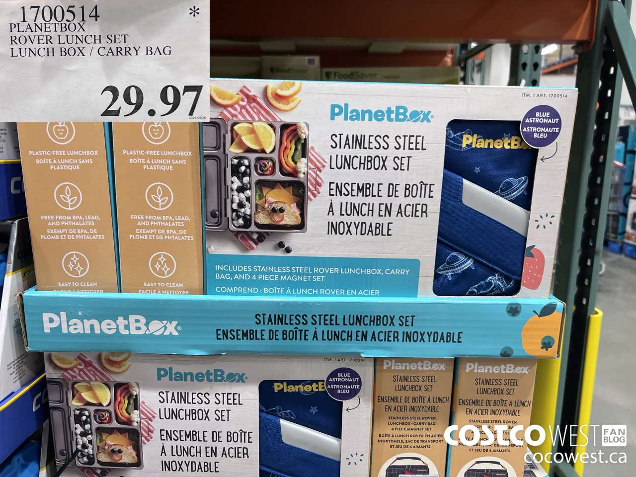 1700514 PLANETBOX ROVER LUNCH SET LUNCH BOX / CARRY BAG $29.97