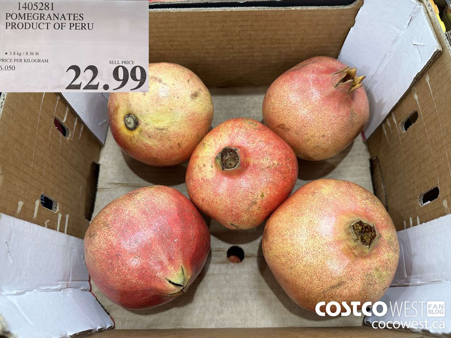 1405281 POMEGRANATES PRODUCT OF PERU $22.99