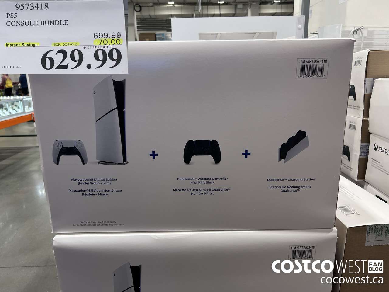 9573418 PS5 CONSOLE BUNDLE ($70.00 INSTANT SAVINGS EXPIRES ON 2024-06-12) $629.99