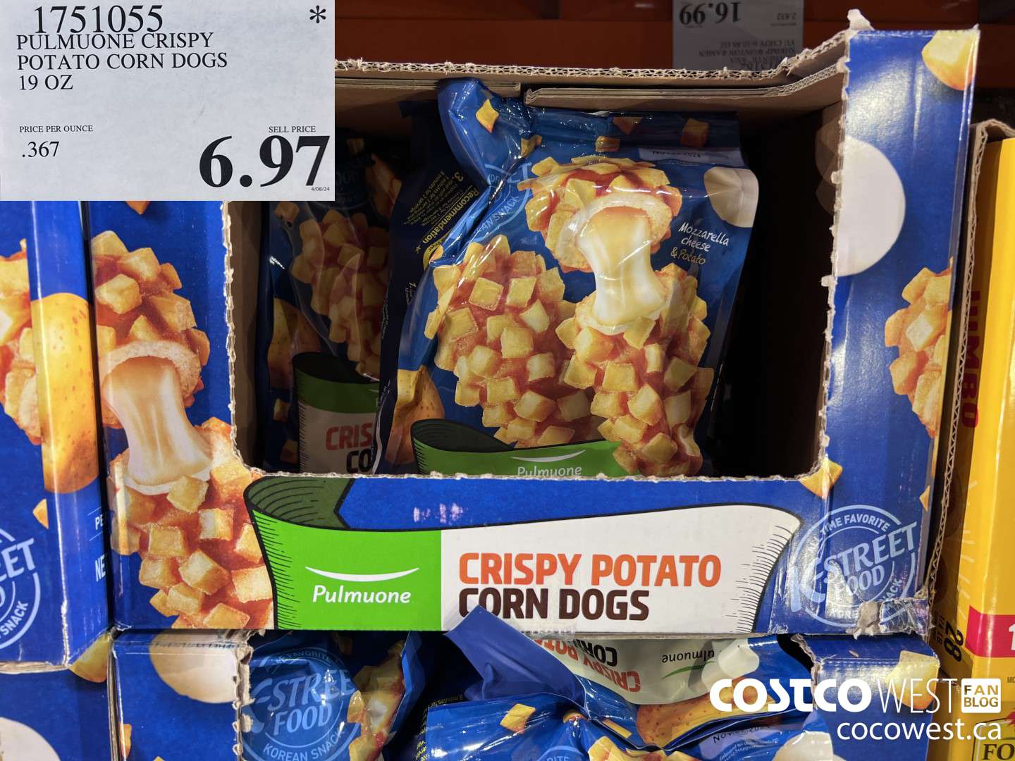 1751055 PULMUONE CRISPY POTATO CORN DOGS 19 OZ $6.97