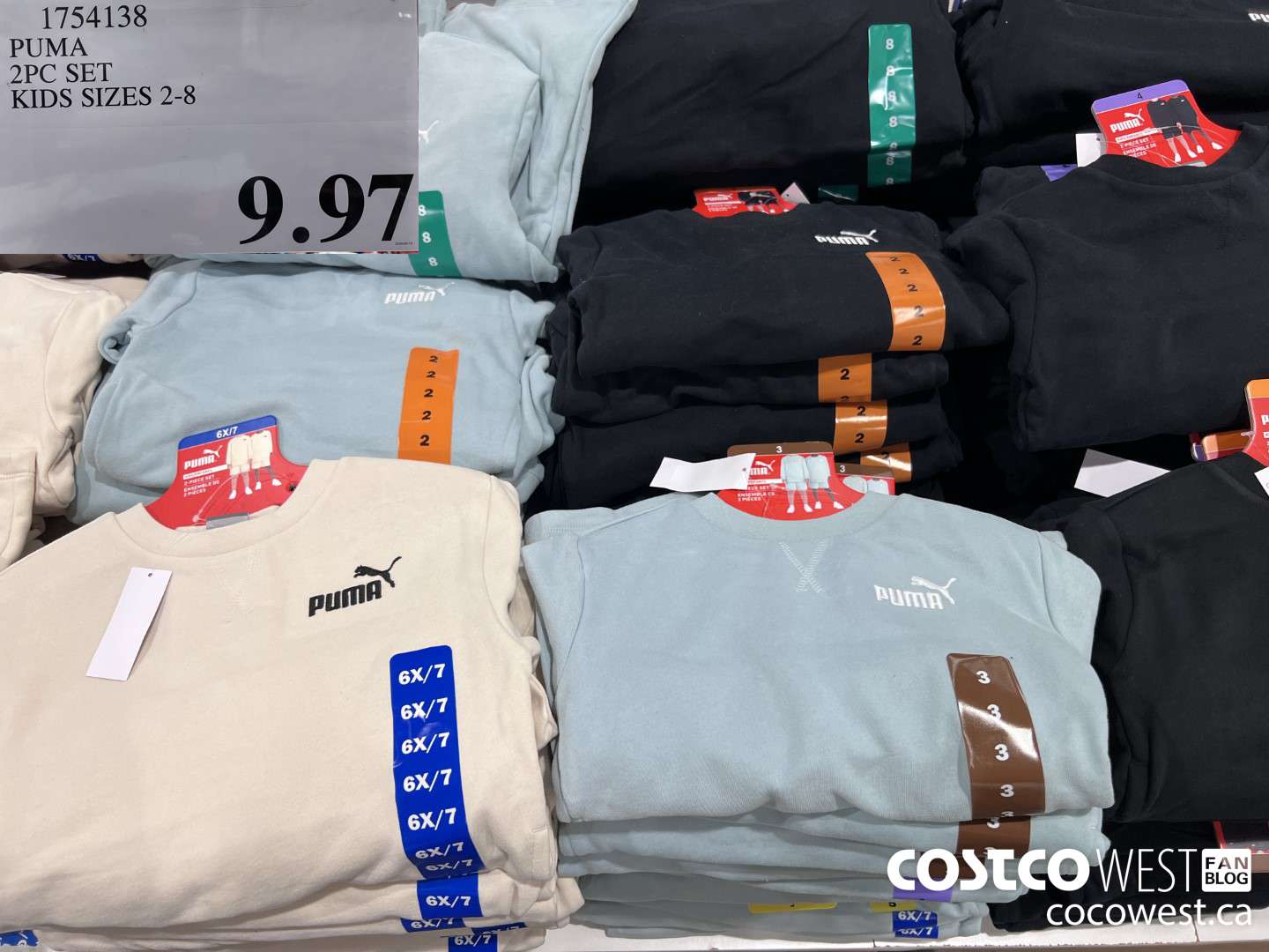 1754138 PUMA 2PC SET KIDS SIZES 2-8 $9.97