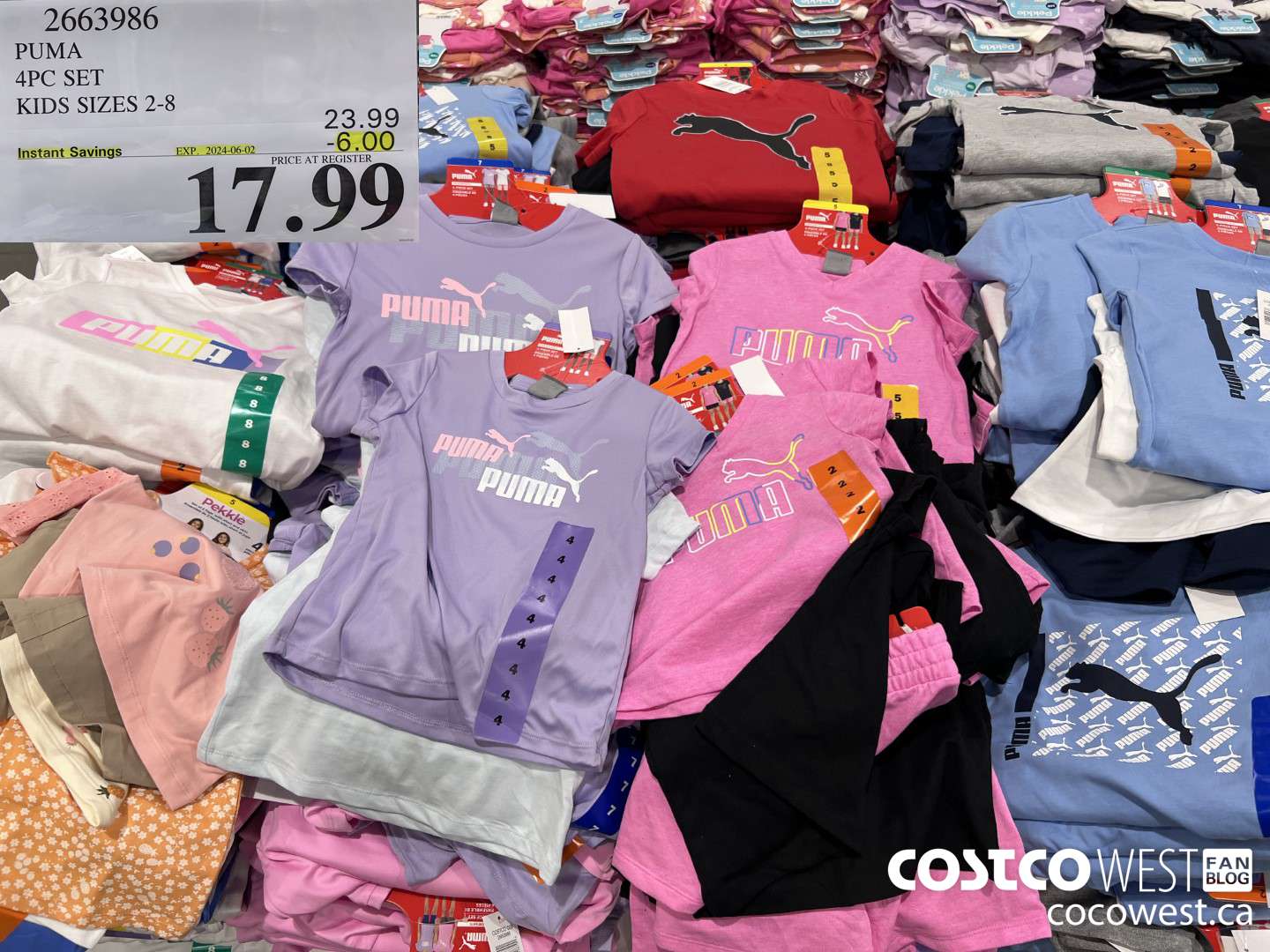 2663986 PUMA 4PC SET KIDS SIZES 2-8 ($6.00 INSTANT SAVINGS EXPIRES ON 2024-06-02) $17.99