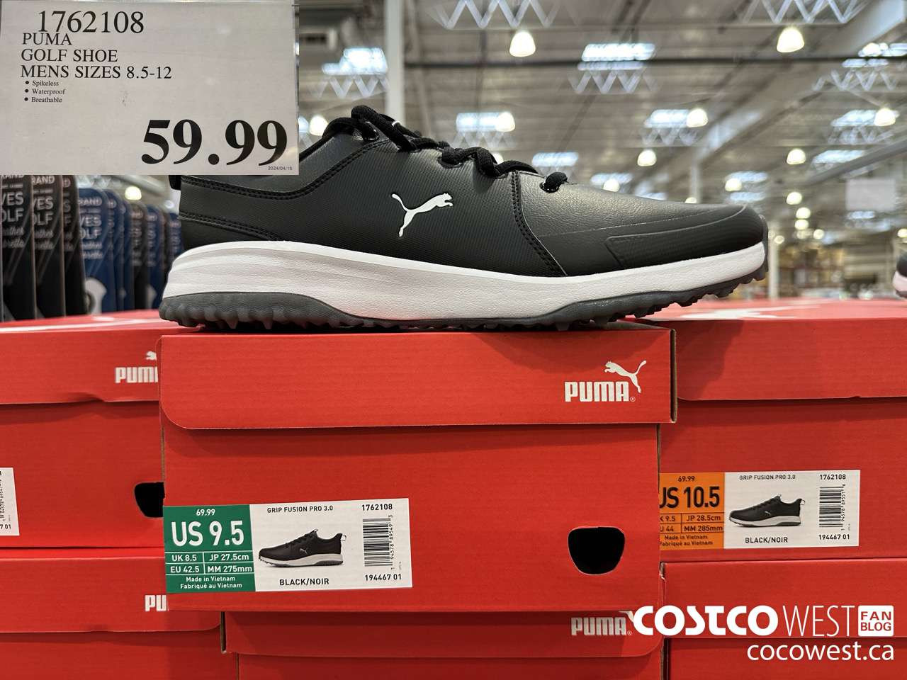 1762108 PUMA GOLF SHOE MENS SIZES 8.5-12 $59.99