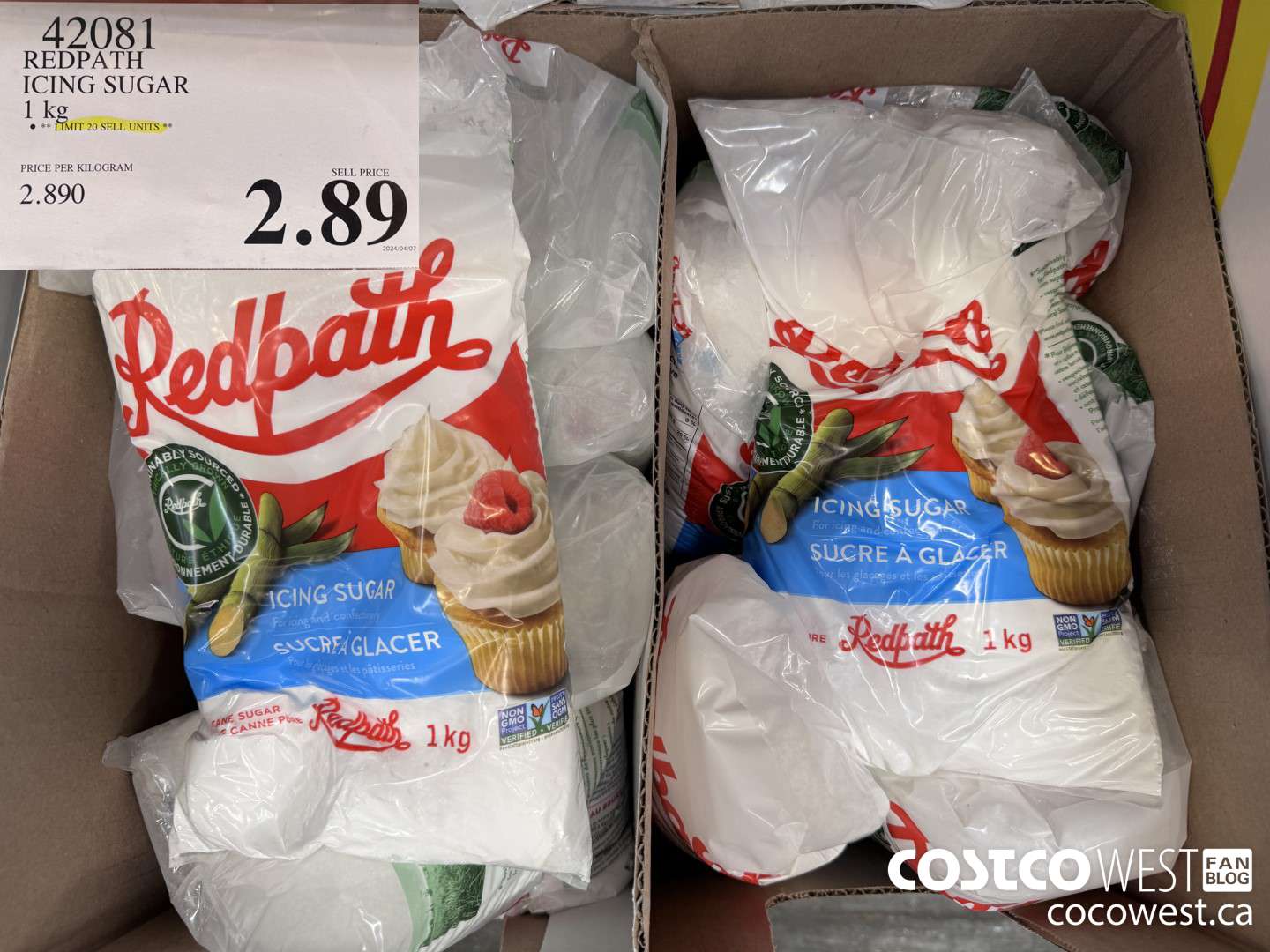 42081 REDPATH ICING SUGAR 1 KG $2.89