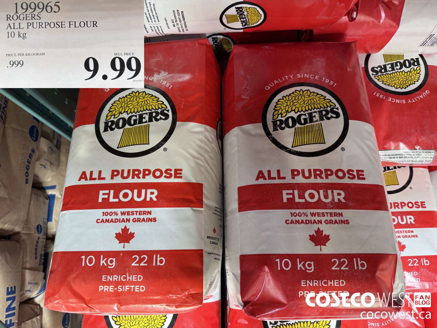 199965 ROGERS ALL PURPOSE FLOUR 10 kg $9.99