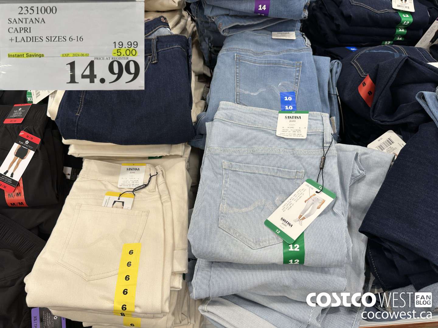 2351000 SANTANA CAPRI LADIES SIZES 6-16 ($5.00 INSTANT SAVINGS EXPIRES ON 2024-06-02) $14.99