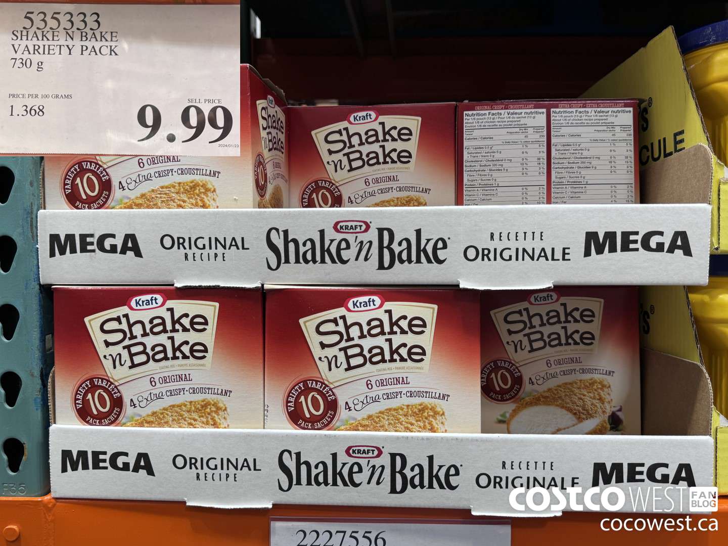 535333 SHAKE N BAKE VARIETY PACK 730 g $9.99