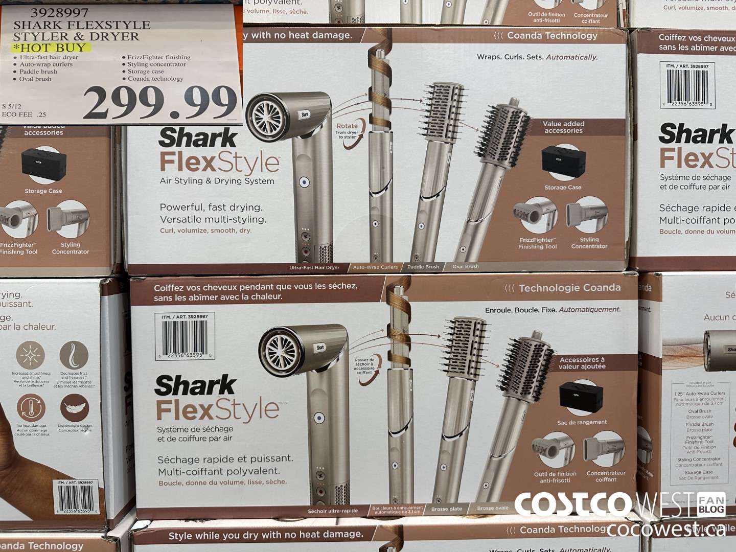 3928997 SHARK FLEXSTYLE STYLER & DRYER $299.99