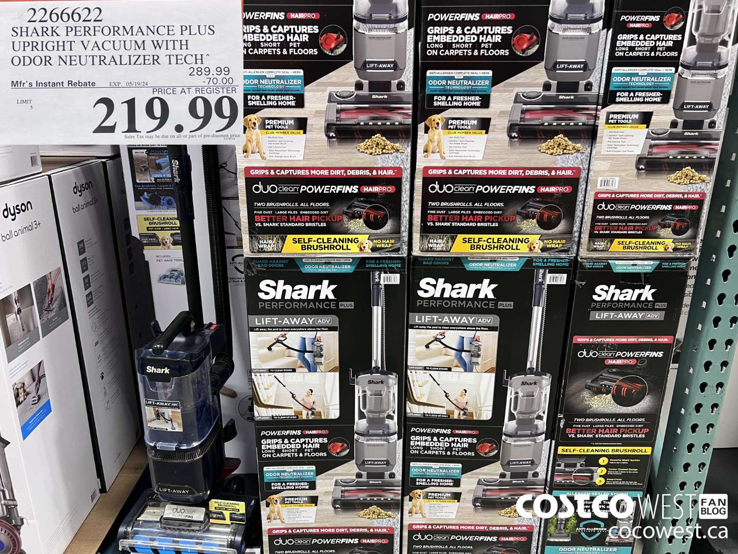 2266622 SHARK PERFORMANCE PLUS UPRIGHT VACUUM WITH ODOR NEUTRALIZER TECH ($70.00 INSTANT SAVINGS EXPIRES ON 2024-05-19) $219.99
