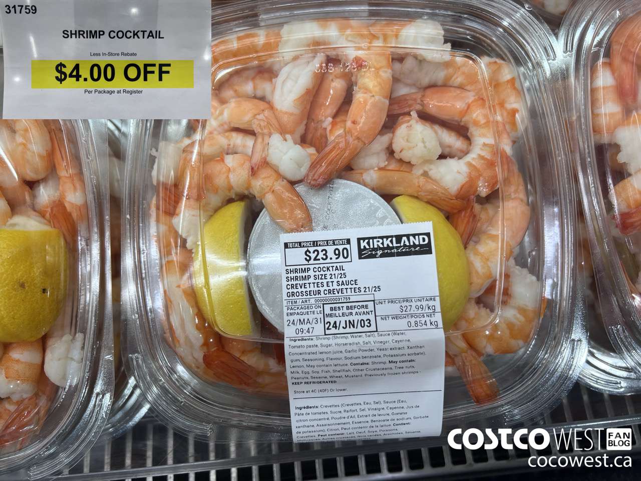31759 SHRIMP COCKTAIL ($4.00 INSTANT SAVINGS)