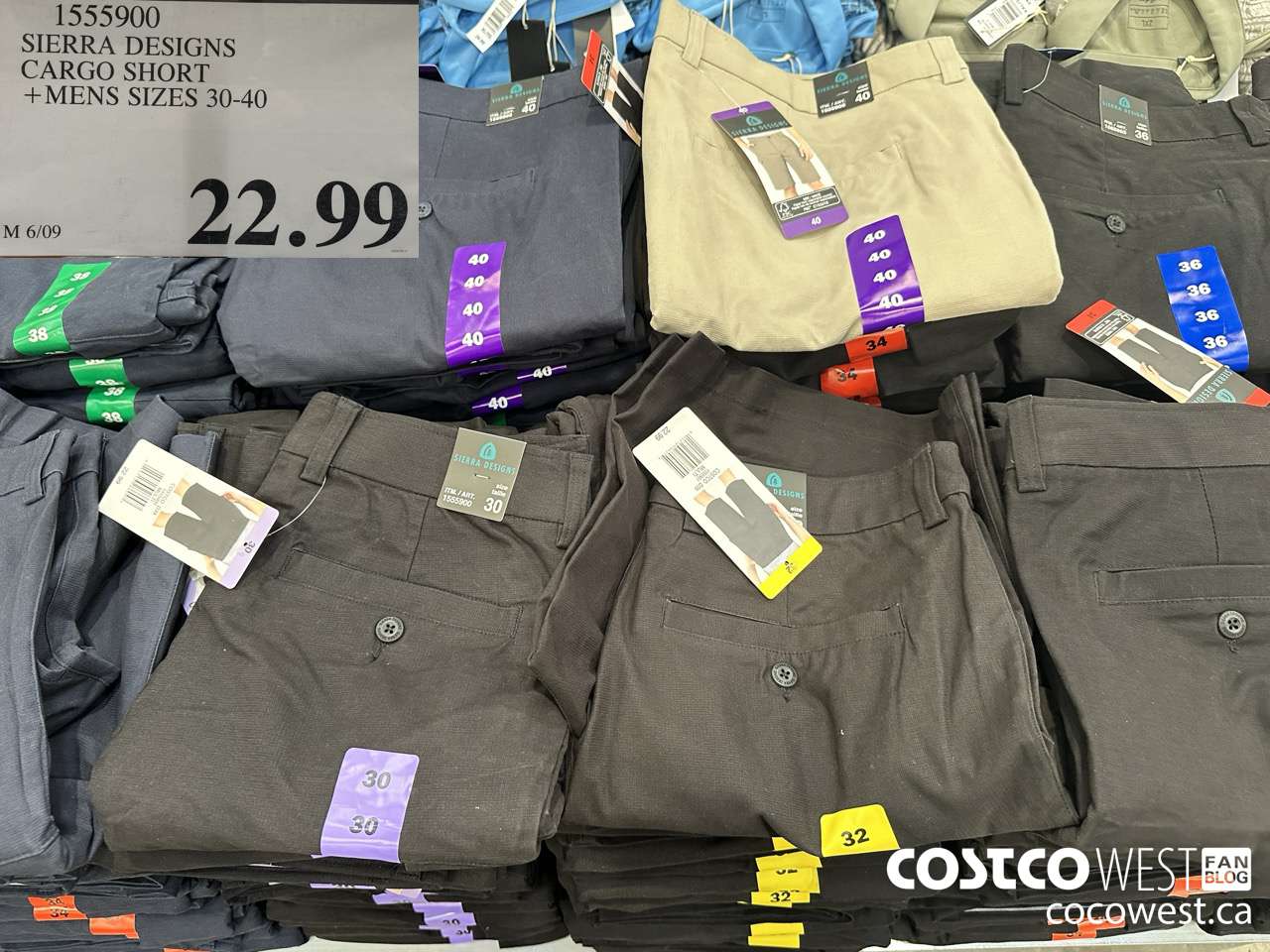 1555900 SIERRA DESIGN TECH SHORT MENS SIZES 30-40 $22.99