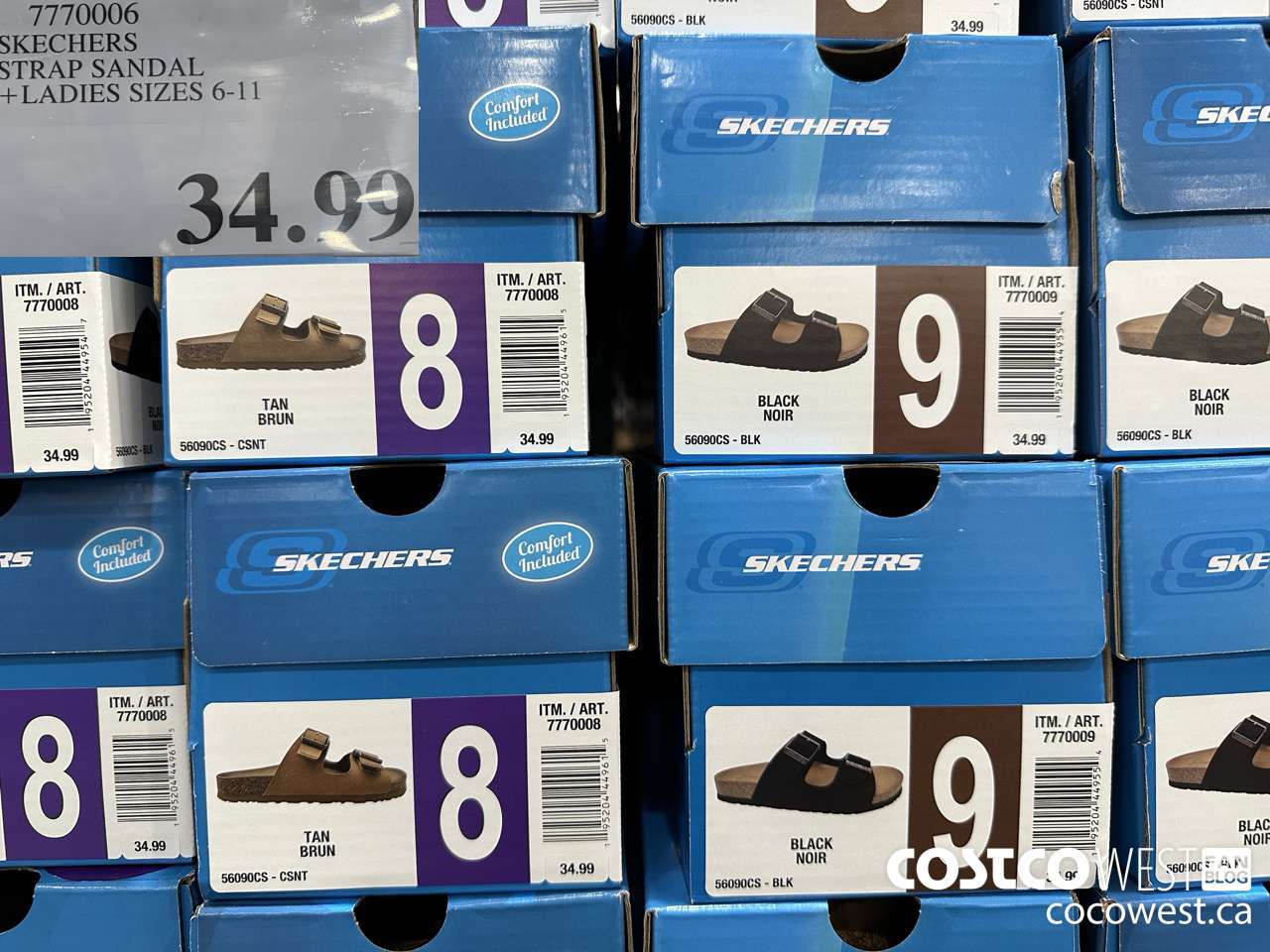 7770006 SKECHERS STRAP SANDAL LADIES SIZES 7-8 $34.99