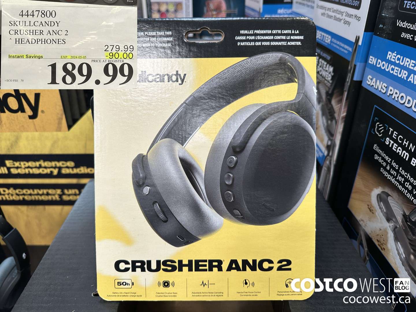 4447800 SKULLCANDY CRUSHER ANC 2 HEADPHONES ($90.00 INSTANT SAVINGS EXPIRES ON 2024-05-05) $189.99