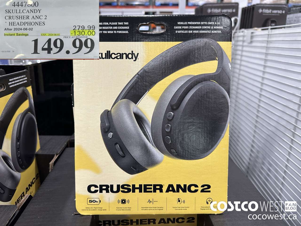 4447800 SKULLCANDY CRUSHER ANC 2 HEADPHONES ($130.00 INSTANT SAVINGS EXPIRES ON 2024-06-02) $149.99