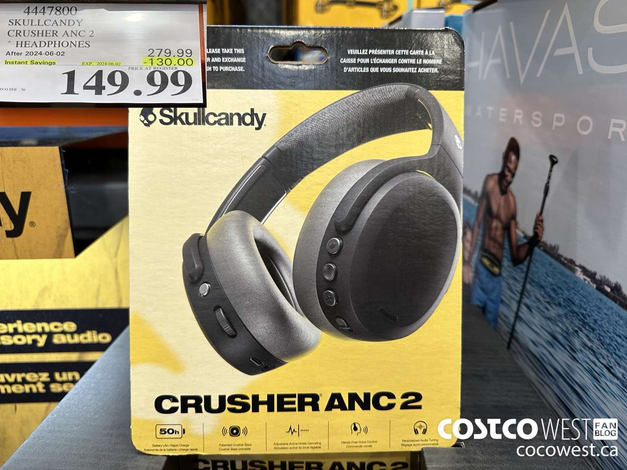 4447800 SKULLCANDY CRUSHER ANC 2 HEADPHONES ($130.00 INSTANT SAVINGS EXPIRES ON 2024-06-02) $149.99