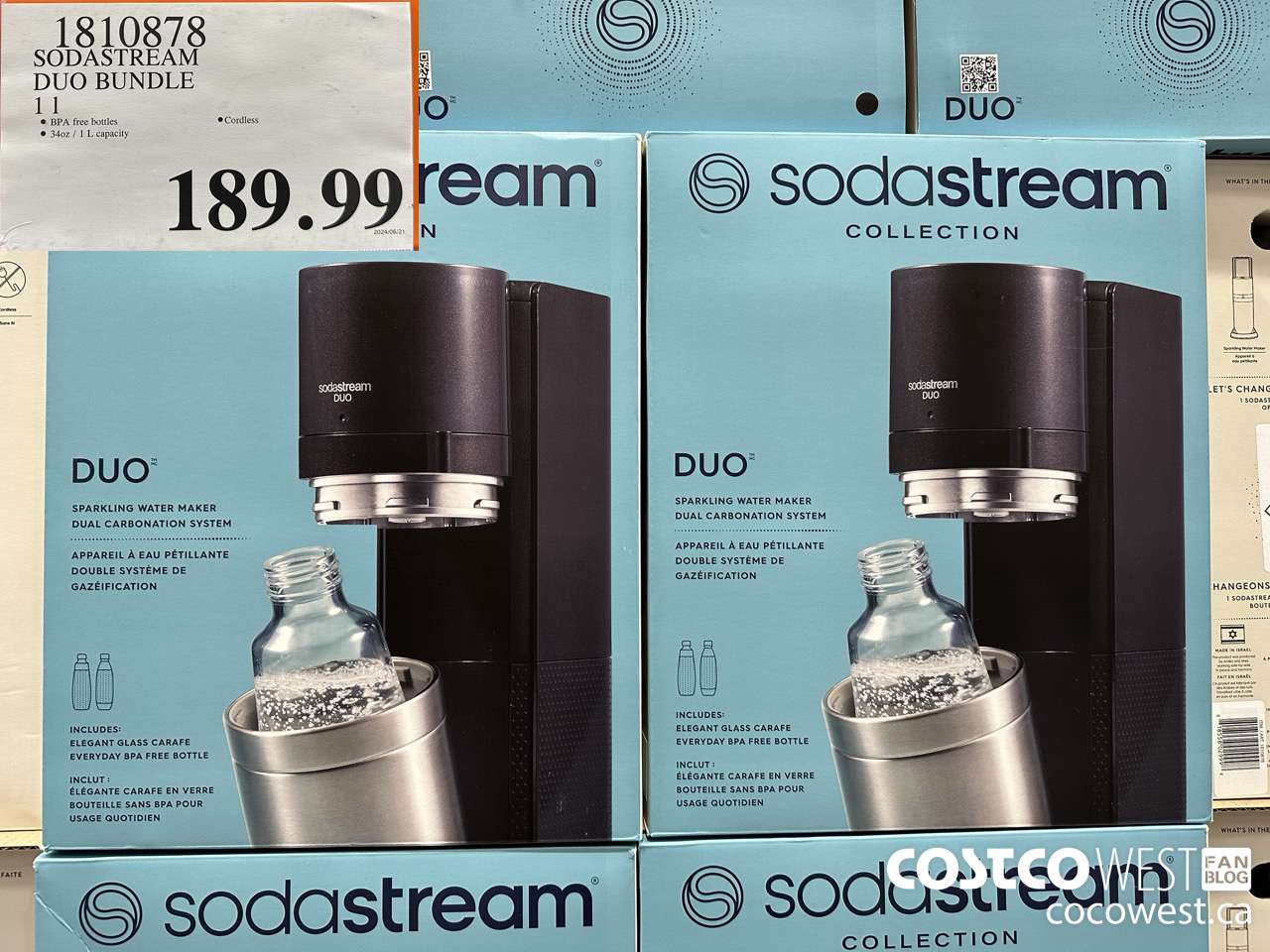 1810878 SODASTREAM DUO BUNDLE 11 $189.99