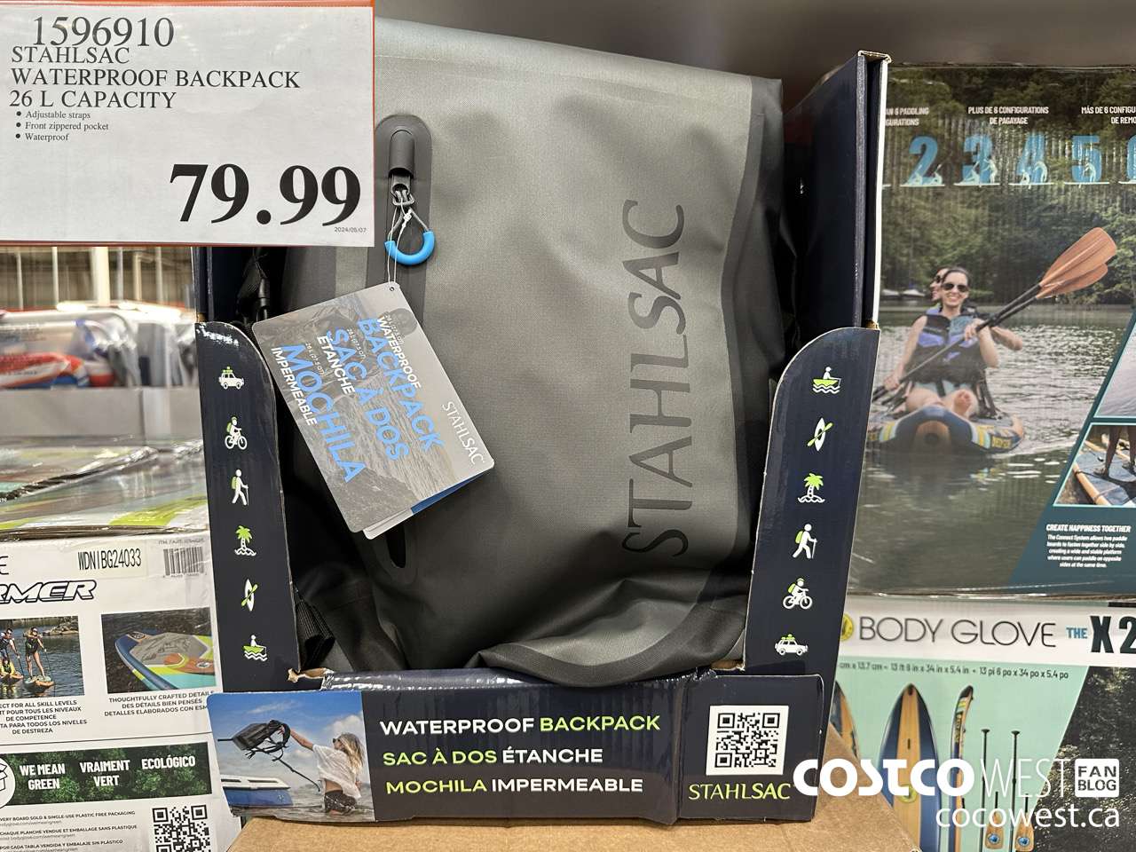 1596910 STAHLSAC WATERPROOF BACKPACK 26 L CAPACITY $79.99