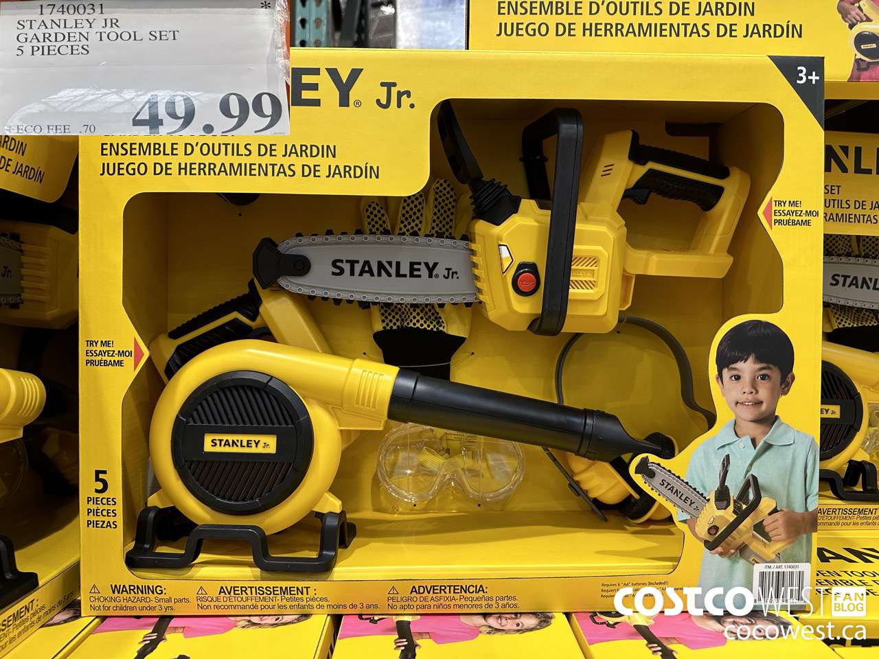 1740031 STANLEU JR GARDEN TOOL SET 5 PIECES $49.99