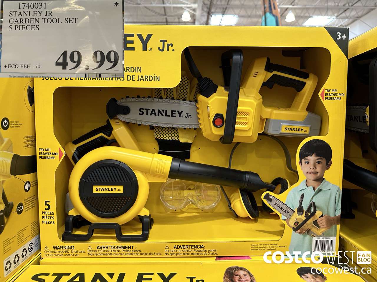 1740031 STANLEU JR GARDEN TOOL SET 5 PIECES $49.99