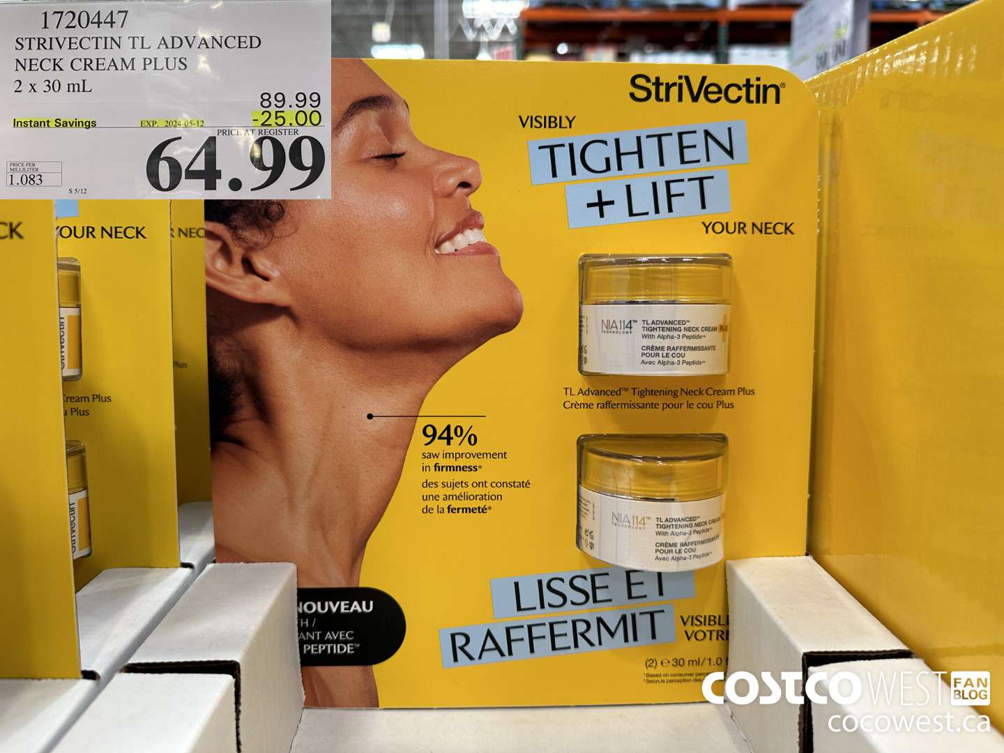 1720447 STIVECTIN TL ADVANCED NECK CREAM PLUS 2 X 30 ML ($25.00 INSTANT SAVINGS EXPIRES ON 2024-05-12) $64.99