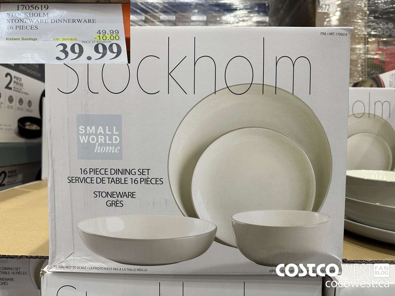1705619 STOCKHOLM STONEWARE DINNERWARE 16 PIECES ($10.00 INSTANT SAVINGS EXPIRES ON 2024-06-02) $39.99