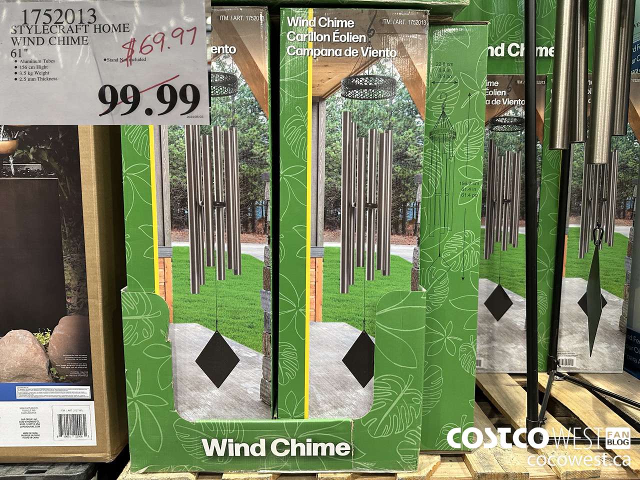 1752013 STYLECRAFT HOME WIND CHIME 61