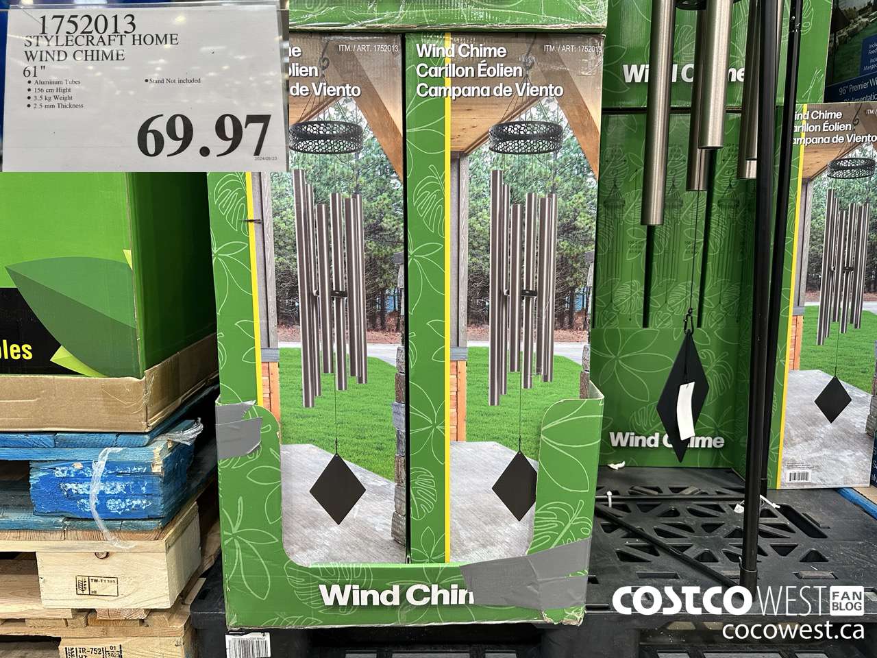 1752013 STYLECRAFT HOME WIND CHIME 61