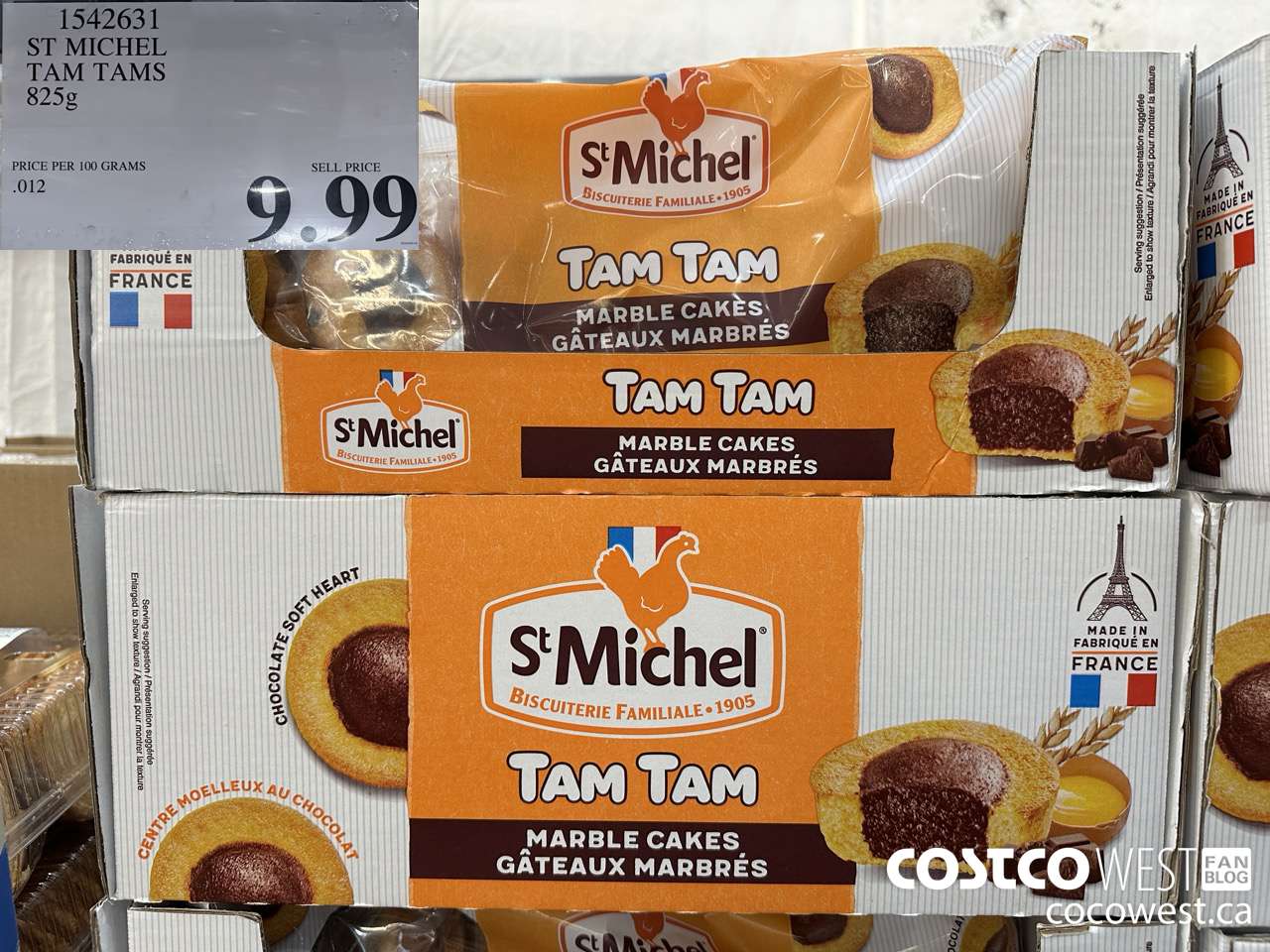 1542631 ST MICHEL TAM TAMS 825G $9.99