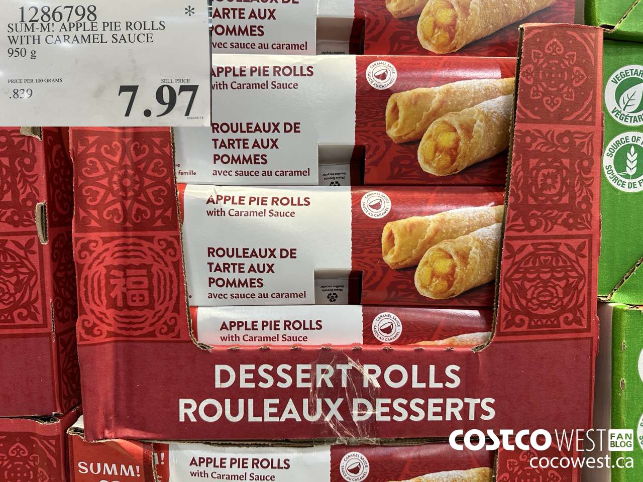 1286798 SUM-M! APPLE PIE ROLLS WITH CARAMEL SAUCE 950 g $7.97