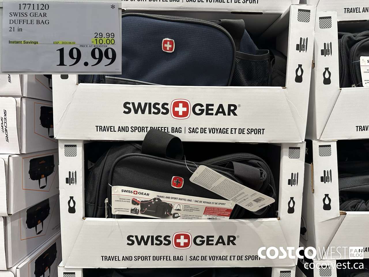 1771120 SWISS GEAR DUFFLE BAG 21 IN ($10.00 INSTANT SAVINGS EXPIRES ON 2024-06-02) $19.99