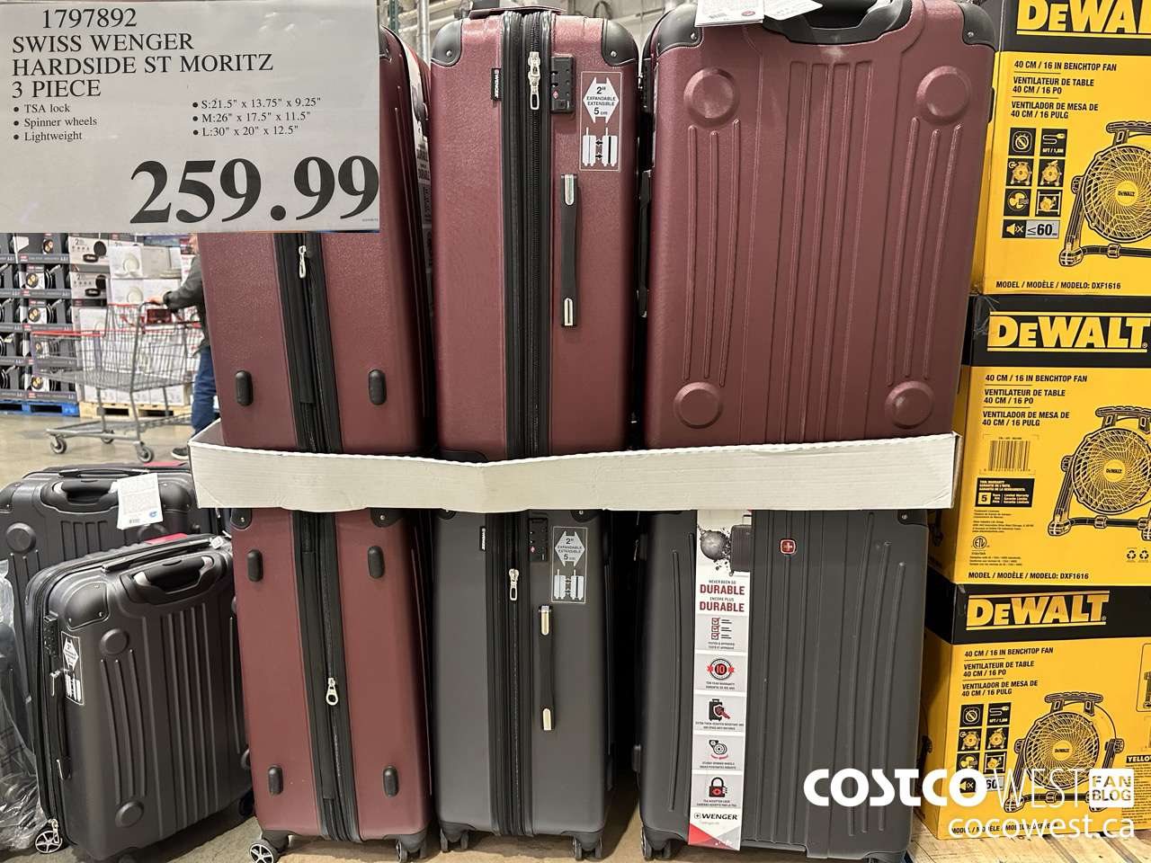 1797892 SWISS WENGER HARDSIDE ST MORITZ 3 PIECE $259.99