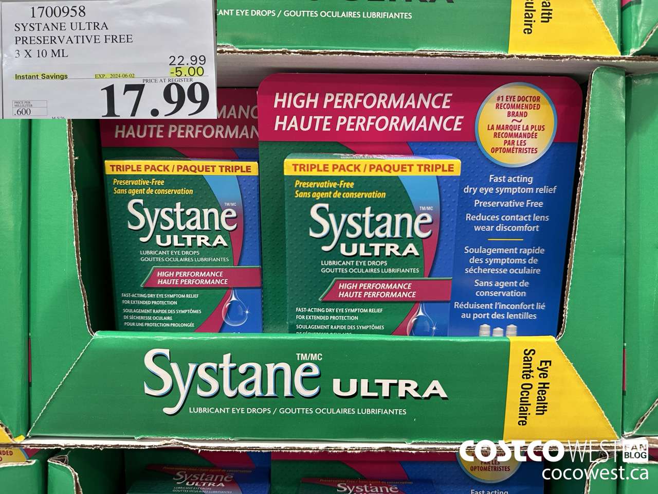 1700958 SYSTANE ULTRA PRESERVATIVE FREE 3 X 10 ML ($5.00 INSTANT SAVINGS EXPIRES ON 2024-06-02) $17.99