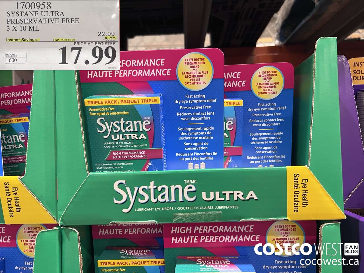1700958 SYSTANE ULTRA PRESERVATIVE FREE 3 X 10 ML ($5.00 INSTANT SAVINGS EXPIRES ON 2024-06-02) $17.99