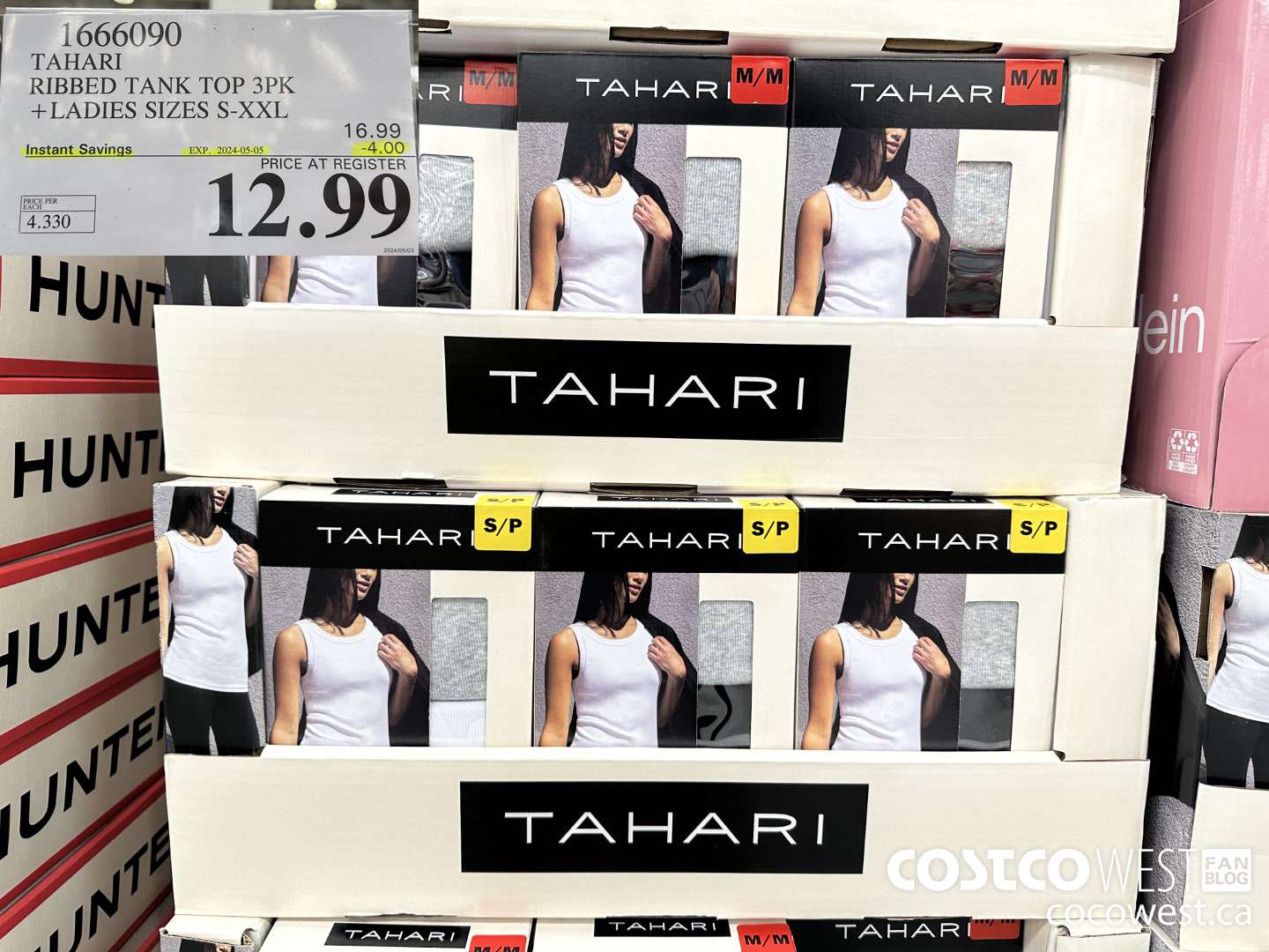 1666090 TAHARI RIBBED TANK TOP 3PK LADIES SIZES S-XXL ($4.00 INSTANT SAVINGS EXPIRES ON 2024-05-05) $12.99