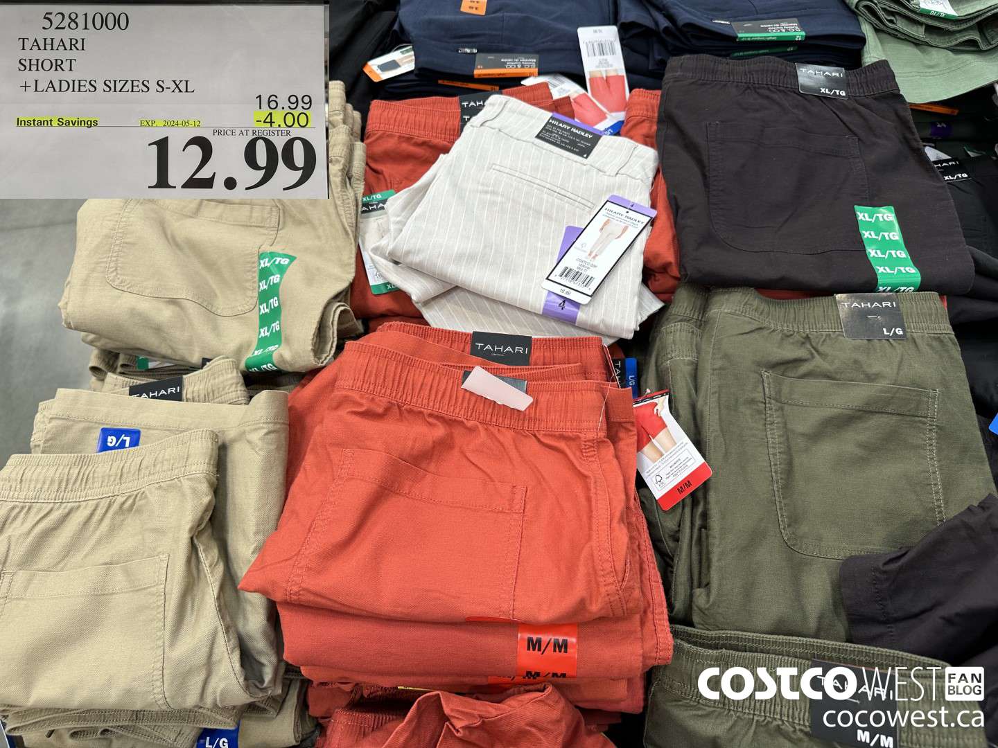 5281000 TAHARI SHORT LADIES SIZES S-XL ($4.00 INSTANT SAVINGS EXPIRES ON 2024-05-12) $12.99