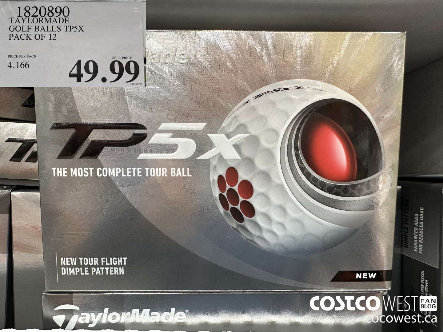 1820890 TAYLORMADE GOLF BALLS TP5X PACK OF 12 $49.99