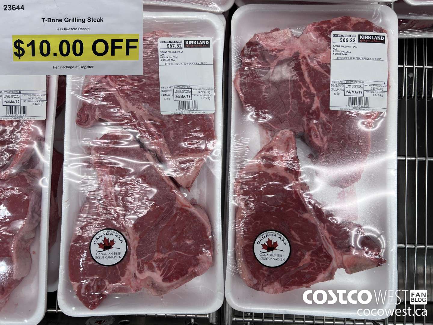 23644 T-BONE GRILLING STEAK ($10.00 INSTANT SAVINGS)