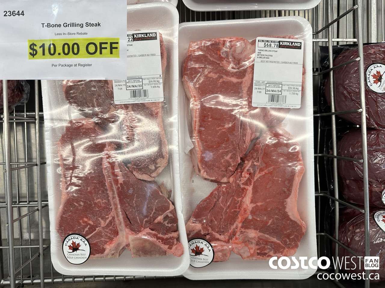 23644 T-BONE GRILLING STEAK ($10.00 INSTANT SAVINGS)