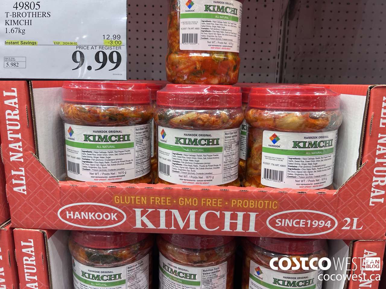 49805 T-BROTHERS KIMCHI 1.67KG ($3.00 INSTANT SAVINGS EXPIRES ON 2024-06-02) $9.99